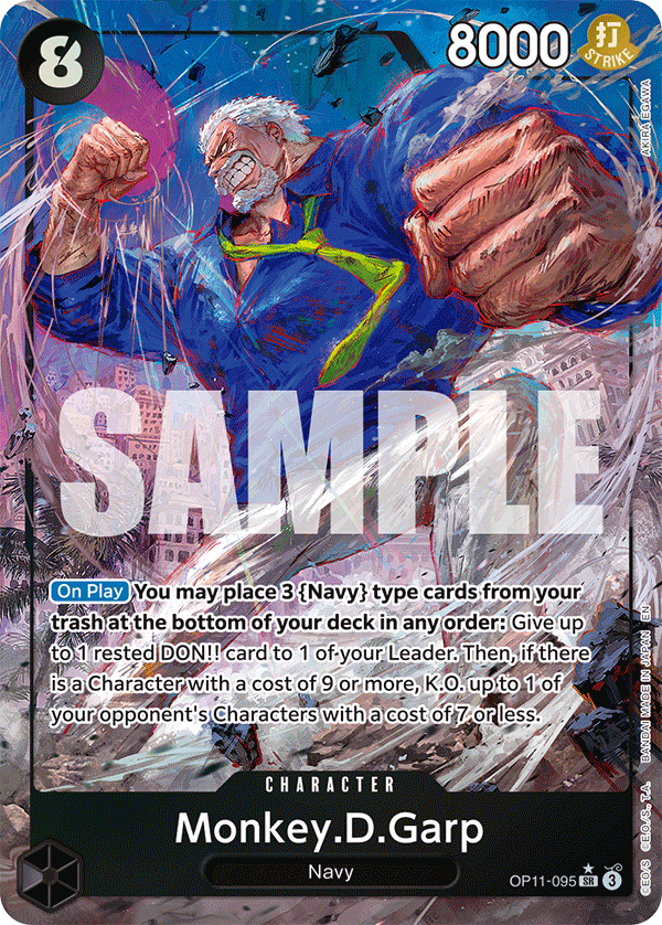 Monkey D Garp (Character) (OP11-095) (SR) (Alternate Art)