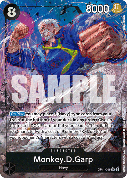 Monkey D Garp (Character) (OP11-095) (SR) (Alternate Art)