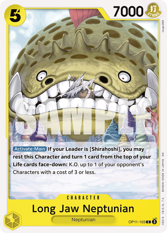 Long Jaw Neptunian (Character) (OP11-103) (C)