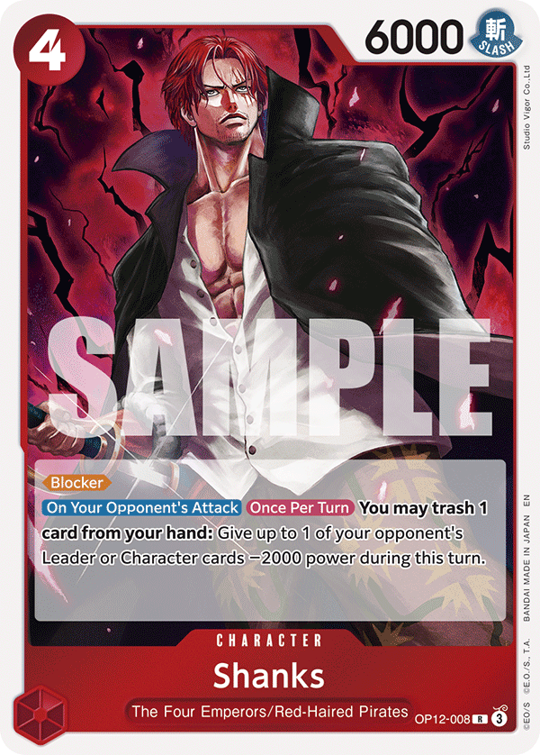 Shanks (Character) (OP12-008) (R)