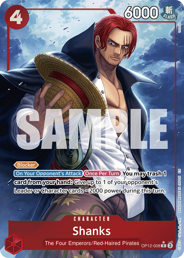 Shanks (Character) (OP12-008) (R) (Alternate Art)