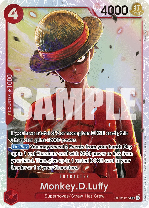Monkey D Luffy (Character) (OP12-015) (SR)