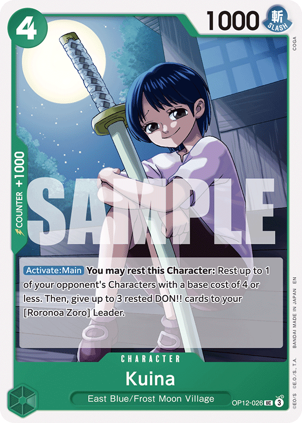 Kuina (Character) (OP12-026) (UC)