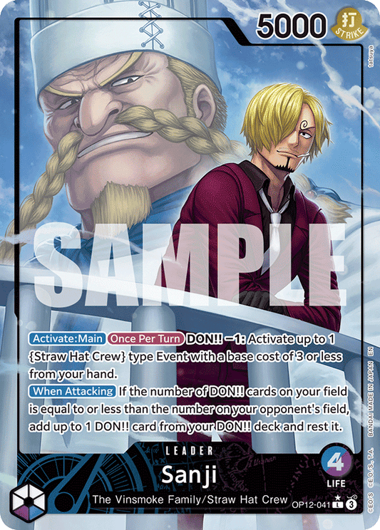 Sanji (Leader) (OP12-041) (Alternate Art)