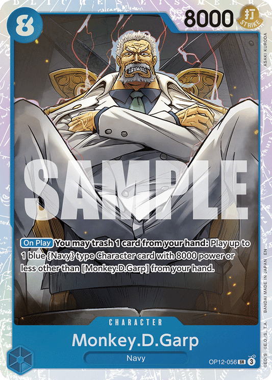 Monkey D Garp (Character) (OP12-056) (SR)