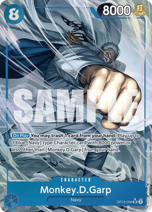 Monkey D Garp (Character) (OP12-056) (SR) (Alternate Art)