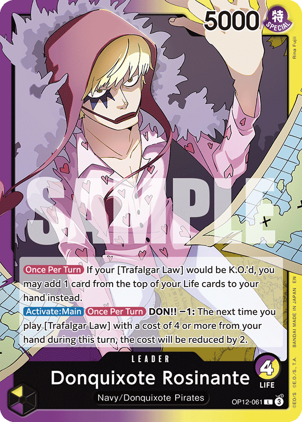Donquixote Rosinante (Leader) (OP12-061) (L)