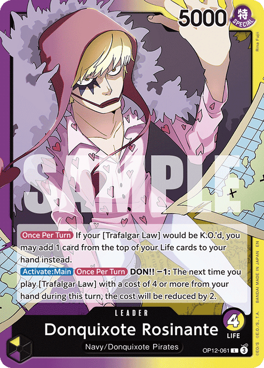 Donquixote Rosinante (Leader) (OP12-061) (L)