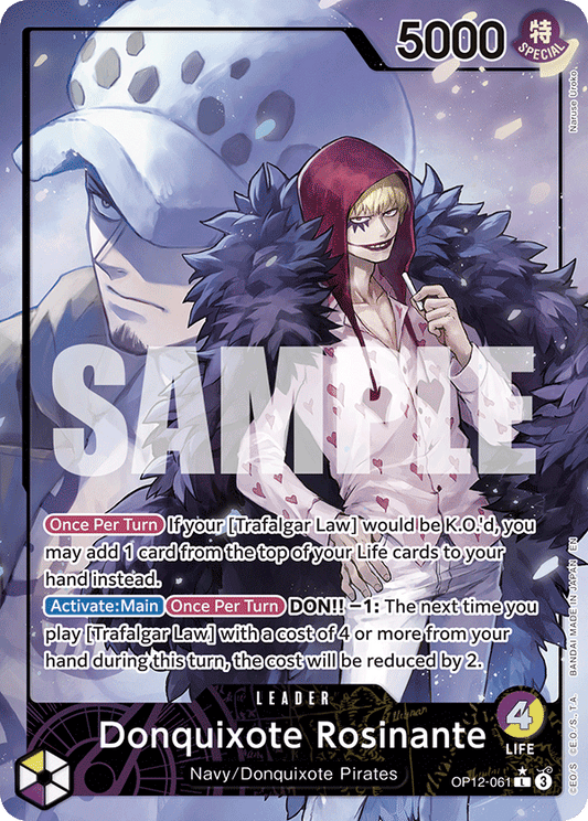 Donquixote Rosinante (Leader) (OP12-061) (Alternate Art)