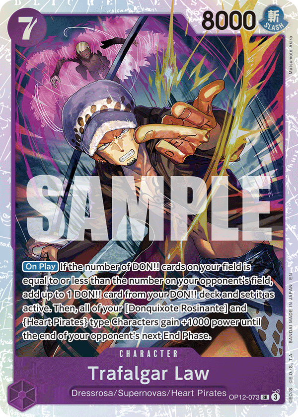 Trafalgar Law (Character) (OP12-073) (SR)