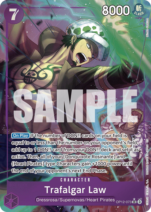 Trafalgar Law (Character) (OP12-073) (SR) (Alternate Art)