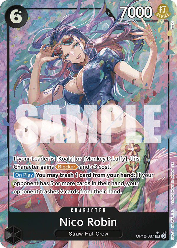 Nico Robin (Character) (OP12-087) (SR) (Alternate Art)