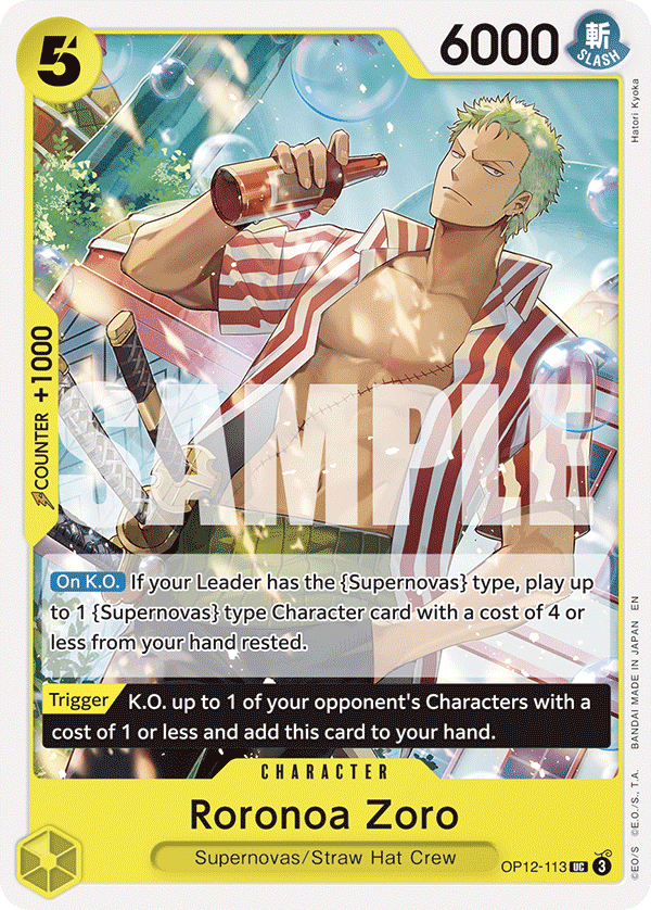 Roronoa Zoro (Character) (OP12-113) (UC)