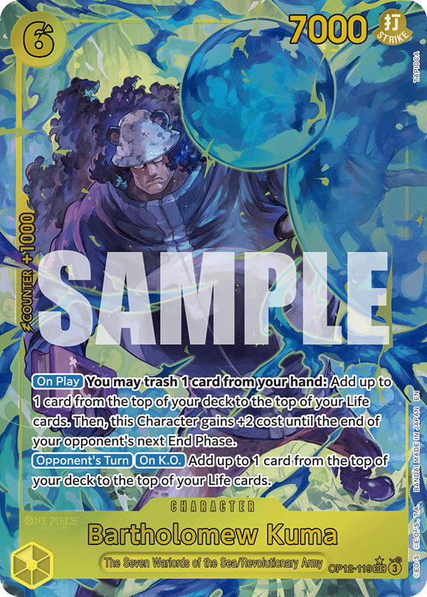Bartholomew Kuma (Character) (OP12-119) (SEC) (Alternate Art)