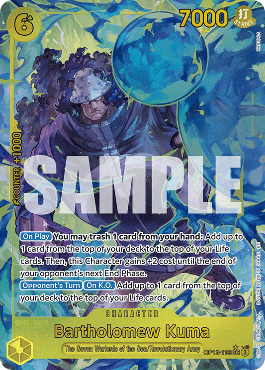 Bartholomew Kuma (Character) (OP12-119) (SEC) (Alternate Art)