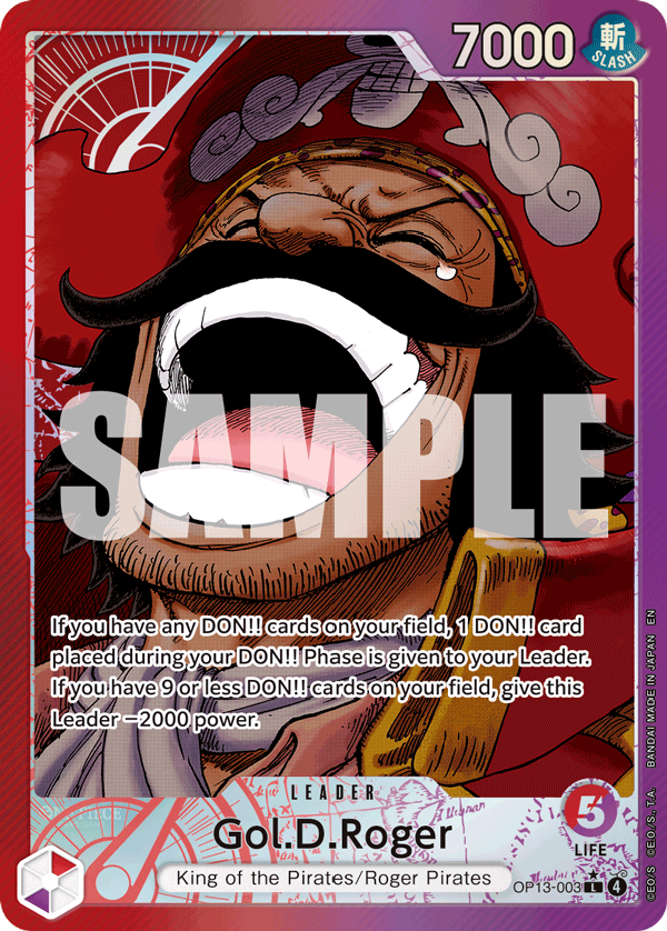Gol D Roger (Leader) (OP13-003) (Alternate Art)
