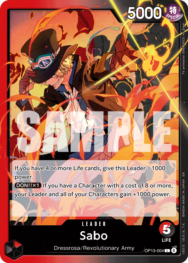 Sabo (Leader) (OP13-004) (L)