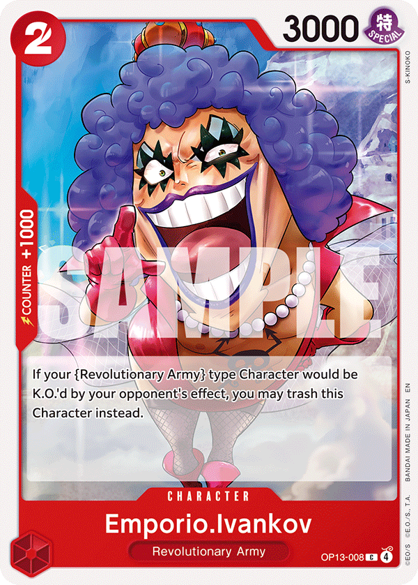 Emporio.Ivankov (Character) (OP13-008) (C) (ST-35 Reprint)