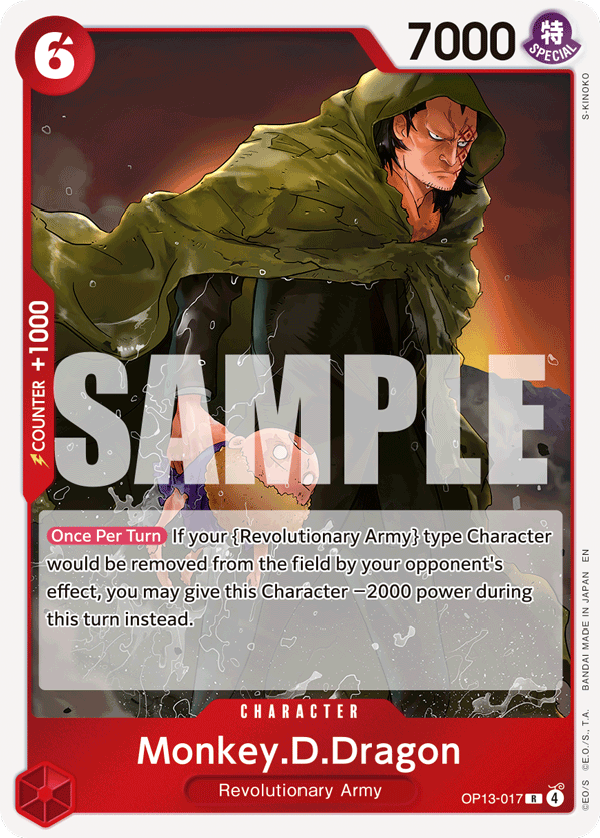 Monkey D Dragon (Character) (OP13-017) (R)