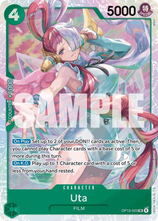 Uta (Character) (OP13-023) (SR)