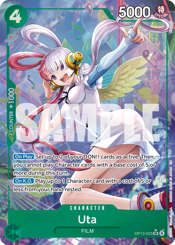 Uta (Character) (OP13-023) (SR) (Alternate Art)