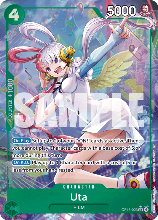Uta (Character) (OP13-023) (SR) (Alternate Art)