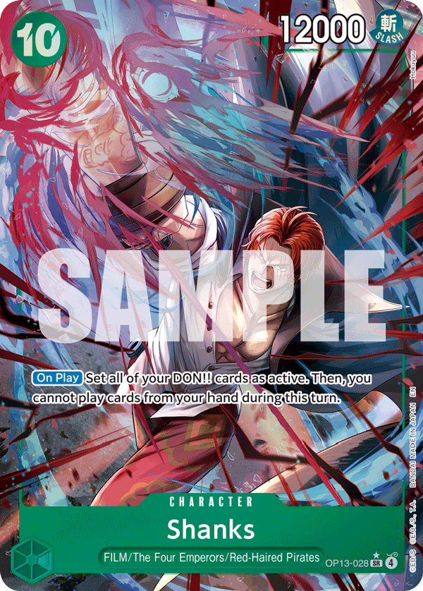 Shanks (Character) (OP13-028) (SR) (Alternate Art)