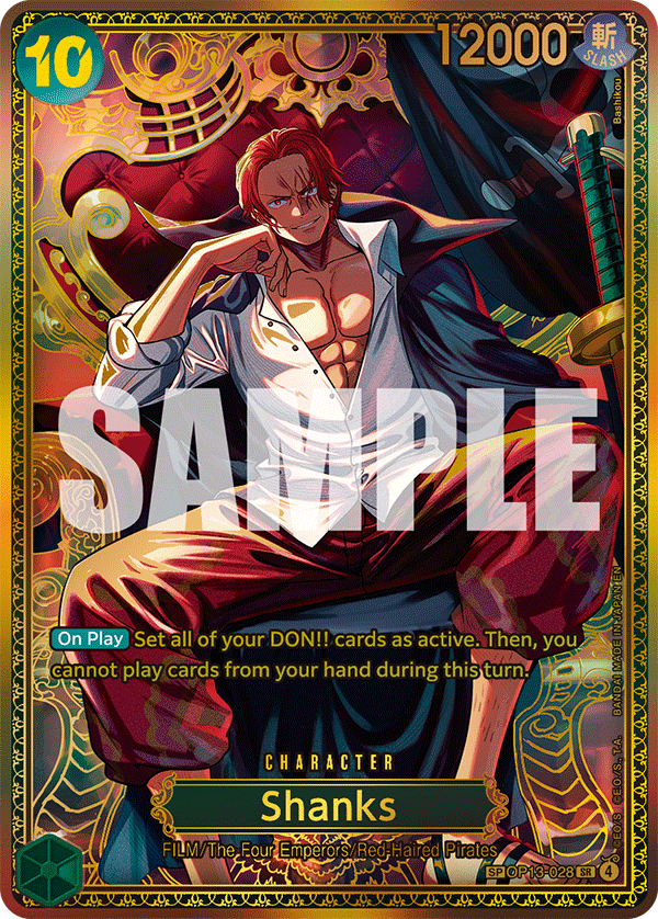 Shanks (Character) (OP13-028 Reprint) (SP CARD)