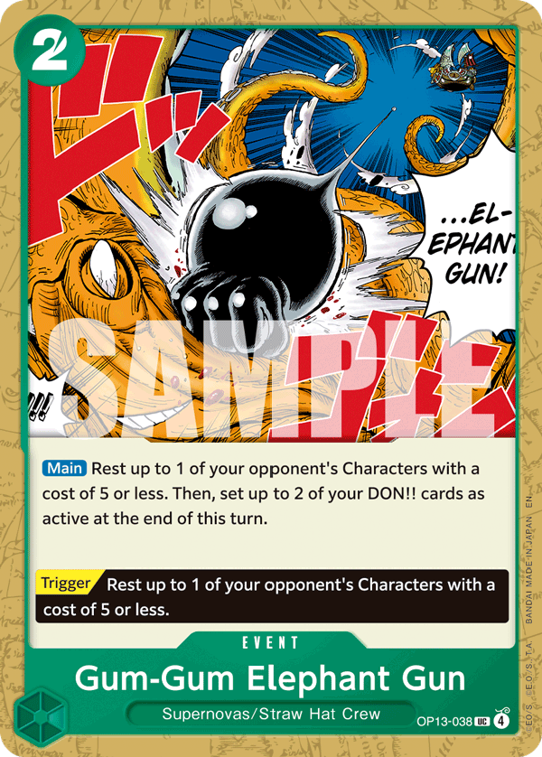 Gum-Gum Elephant Gun (Event) (OP13-038) (UC)