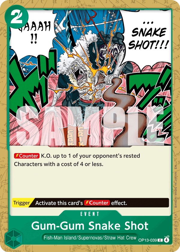 Gum-Gum Snake Shot (Event) (OP13-039) (C)