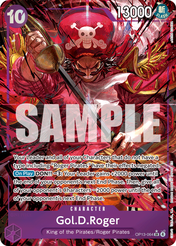 Gol D Roger (Character) (OP13-064) (SR) (Alternate Art)