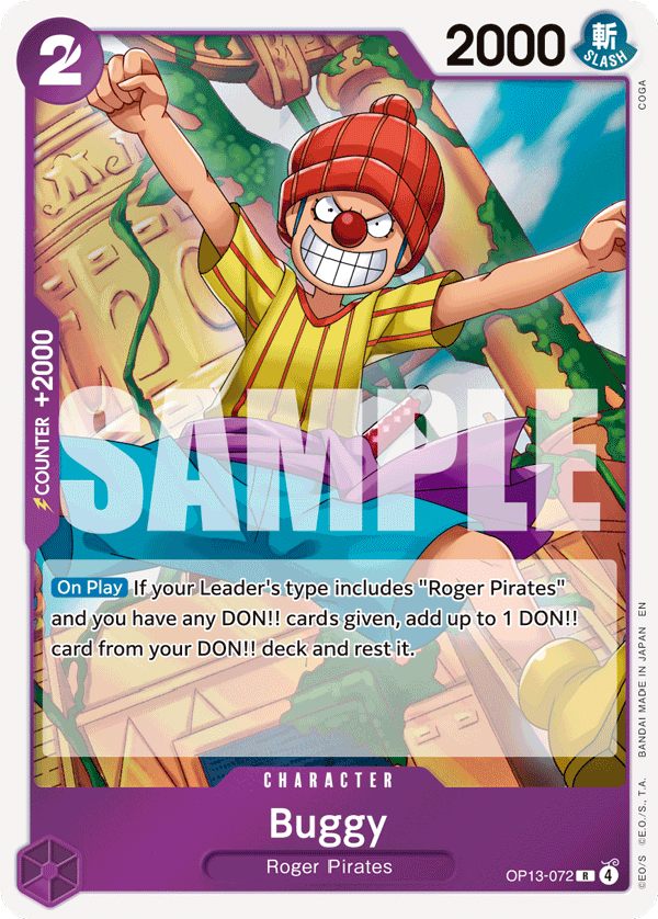 Buggy (Character) (OP13-072) (R)