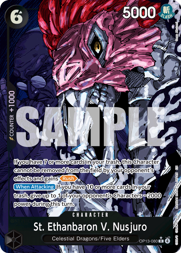 St Ethanbaron V Nusjuro (Character) (OP13-080) (R) (Alternate Art)