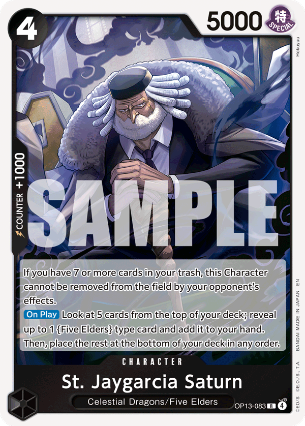St Jaygarcia Saturn (Character) (OP13-083) (R)