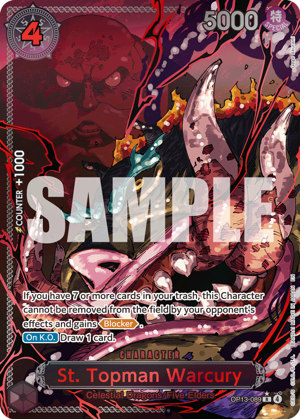 St Topman Warcury (Character) (OP13-089) (R) (Alternate Art) (SP)
