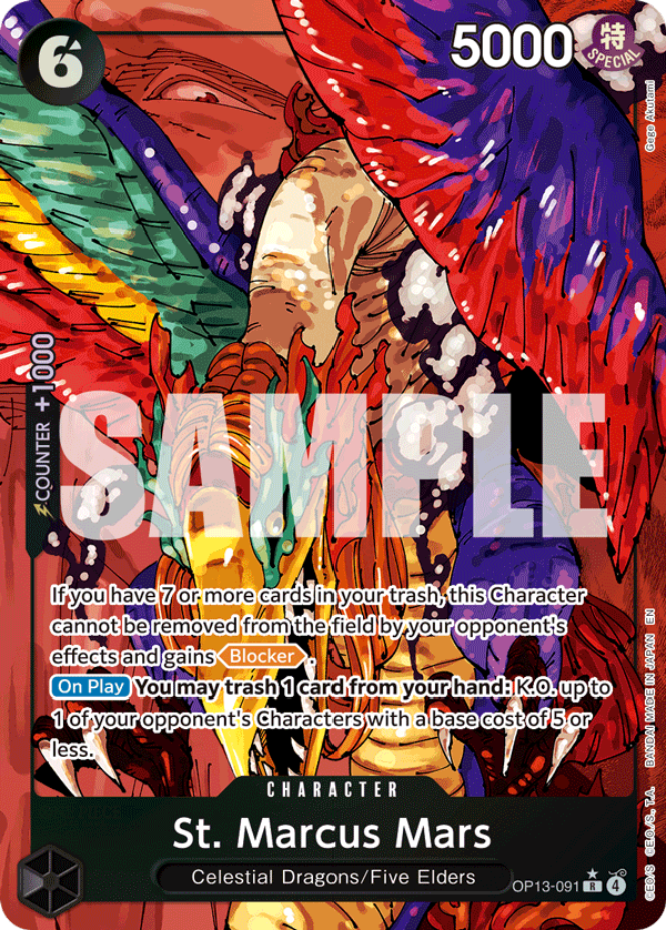 St Marcus Mars (Character) (OP13-091) (R) (Alternate Art)