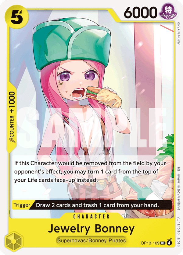 Jewelry Bonney (Character) (OP13-109) (UC)