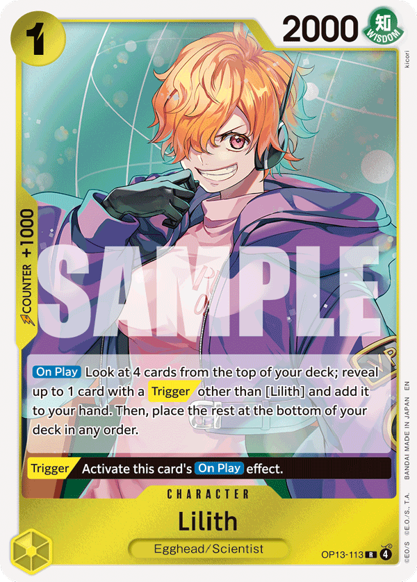 Lilith (Character) (OP13-113) (R)