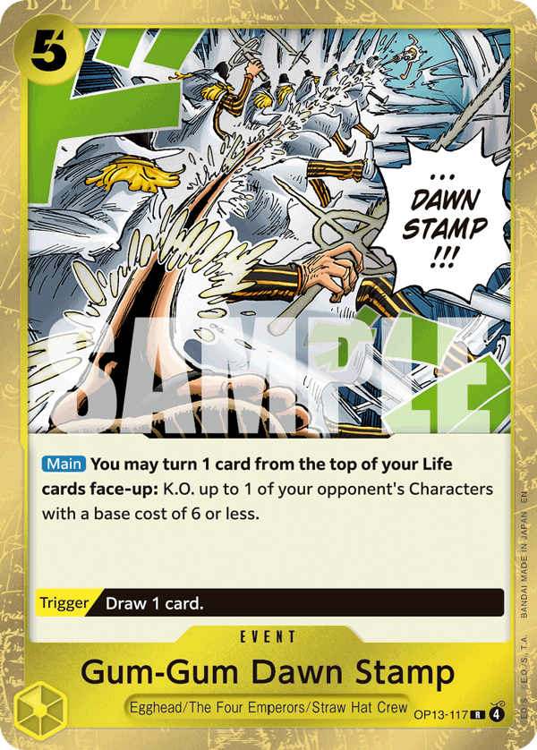 Gum-Gum Dawn Stamp (Event) (OP13-117) (R)