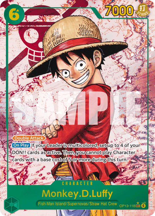 Monkey D Luffy (Character) (OP13-118) (SEC) (Alternate Art)