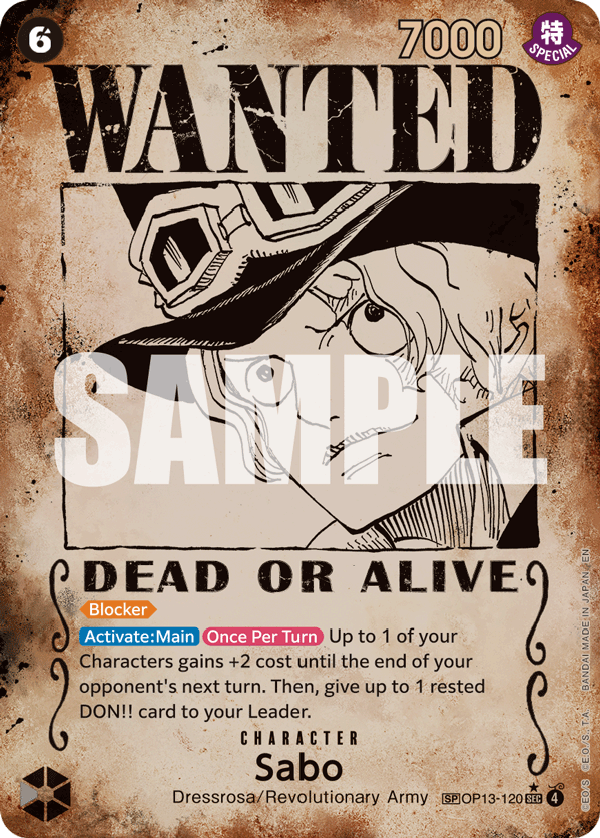 Sabo (Character) (OP13-120) (OP13) (SP)
