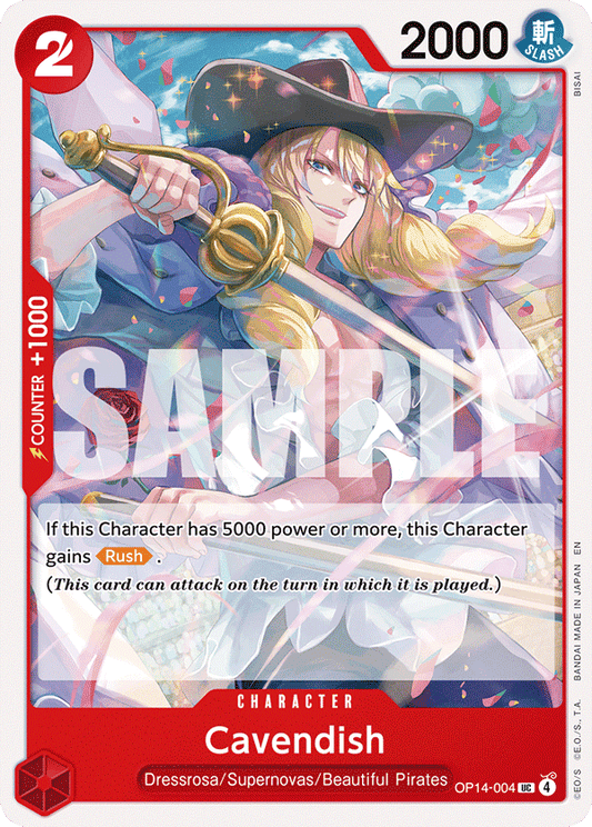 Cavendish (Character) (OP14-004) (UC)