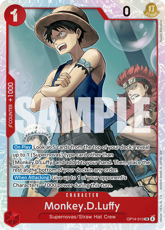 Monkey D Luffy (Character) (OP14-013) (SR)