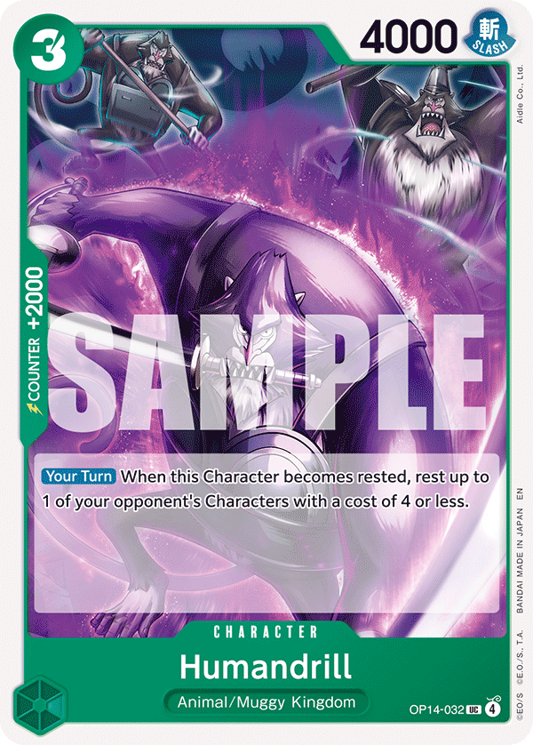 Humandrill (Character) (OP14-032) (UC)