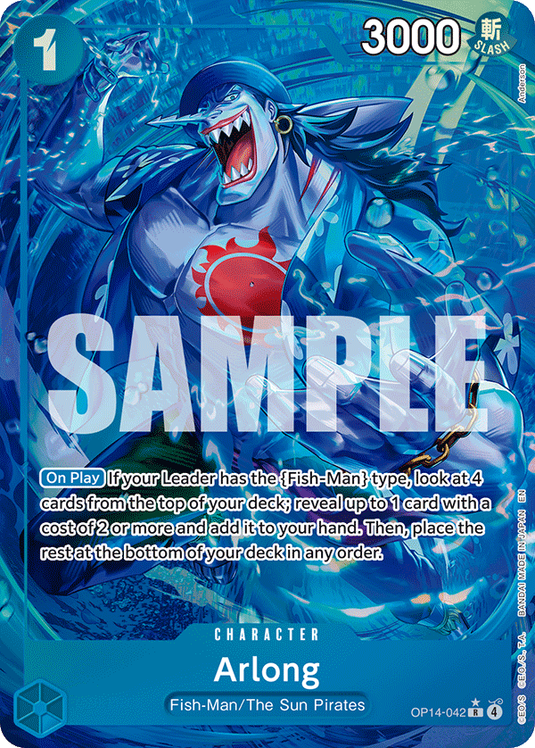 Arlong (Character) (OP14-042) (R) (Alternate Art)