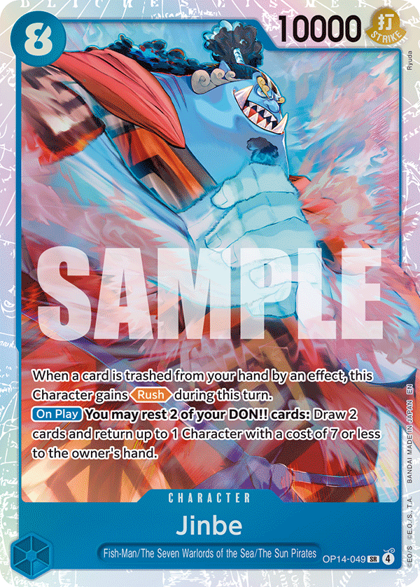 Jinbe (Character) (OP14-049) (SR)