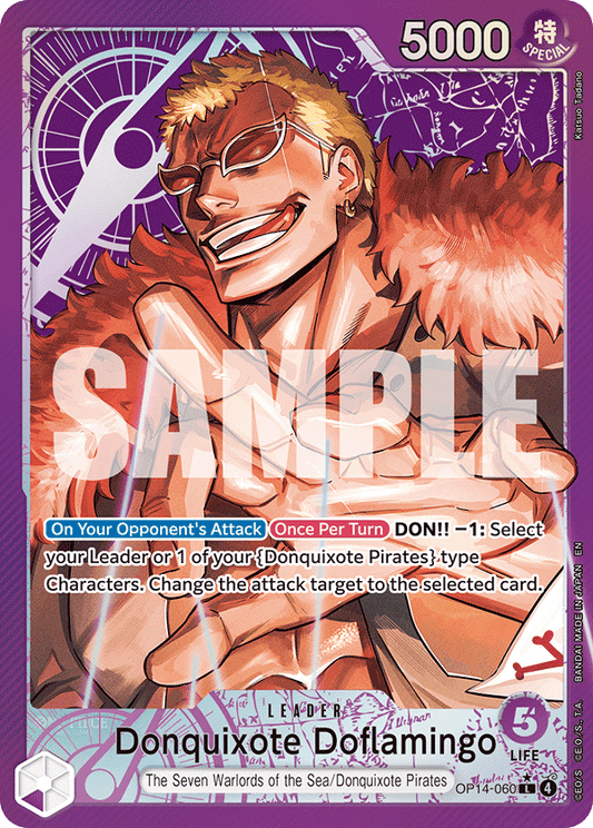 Donquixote Doflamingo (Leader) (OP14-060) (L) (Alternate Art)