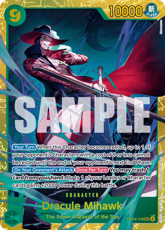 Dracule Mihawk (Character) (OP14-119) (SEC)