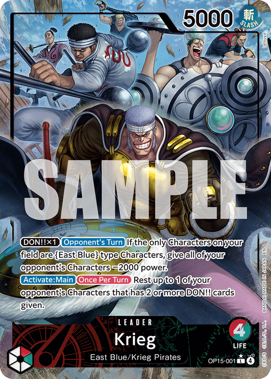 Krieg (Leader) (OP15-001) (L) (Alternate Art)