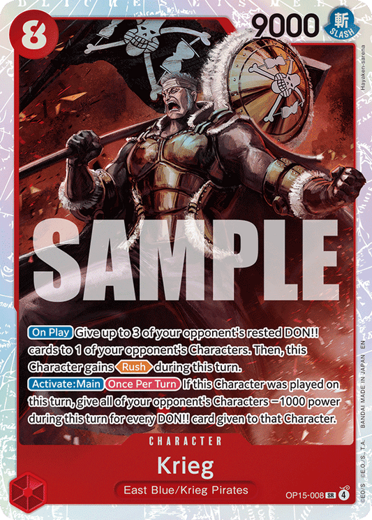 Krieg (Character) (OP15-008) (SR)